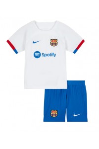 Fotbalové Dres Barcelona Dětské Venkovní Oblečení 2023-24 Krátký Rukáv (+ trenýrky)